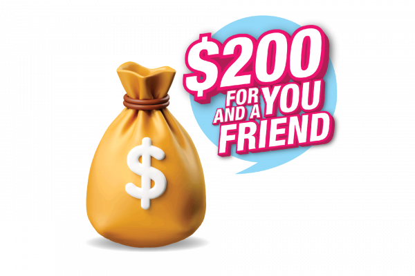 Refer a friend competition banner